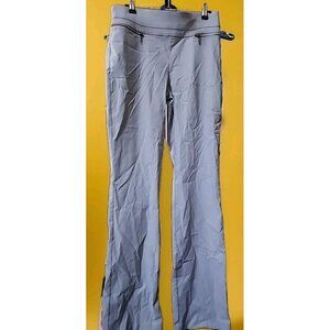 Violets And Roses Pants Sz 6/28 Straight Soft Gray Elastic Waist New CR50 NWT